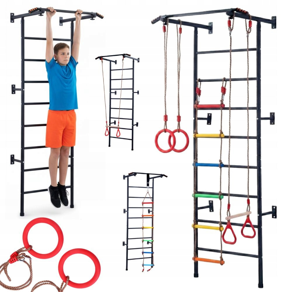 SET PULL-UP BAR LADDER EXERCISE CHILDREN AND ADULTS ACCESSORIES