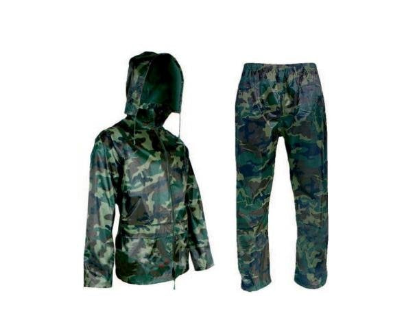 SET RAIN JACKET + TROUSERS, GREEN L 3063 SILBET Packaging status original