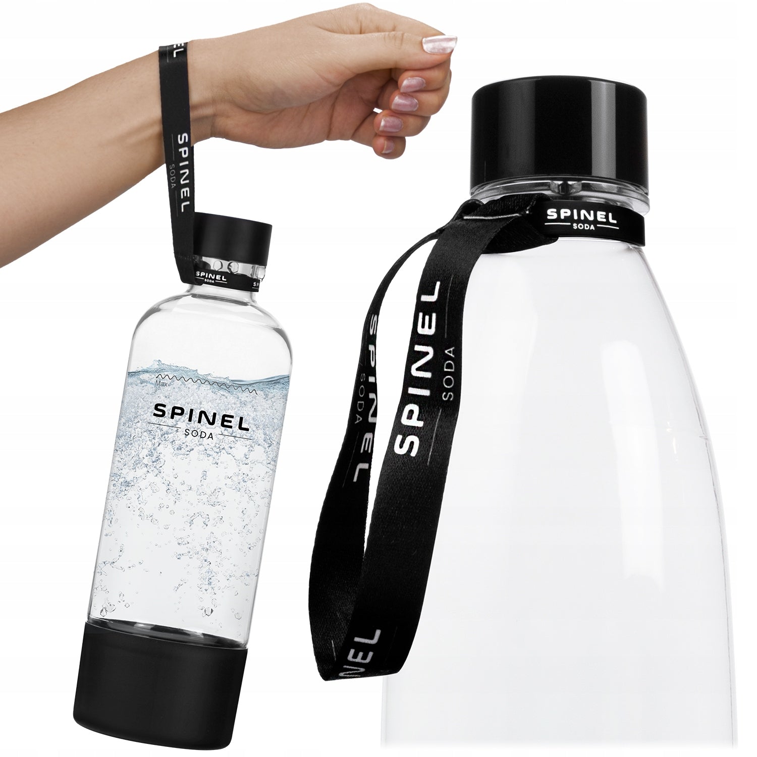 SET SATURATOR FOR SPARKLING WATER SODASTREAM TERRA BLACK + BOTTLES Dominant color multicolor
