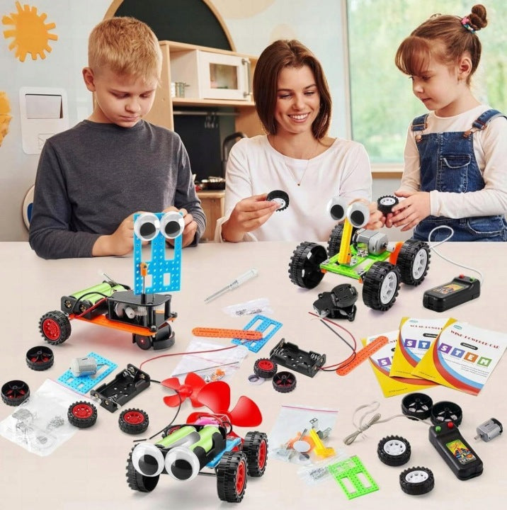 SET SMALL ELECTRONICS EXPERIMENTS TOY ROBOT CAR ELECTRICIAN SCIENCE Brand no brand