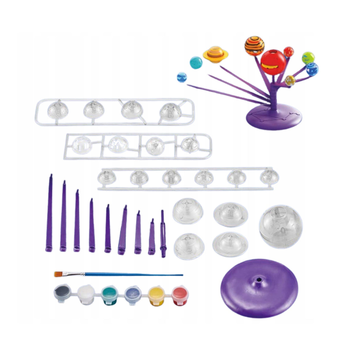 SET SOLAR SYSTEM PROJECTOR PLANET 3D MODEL FOR EDUCATIONAL PAINTING Packaging status original