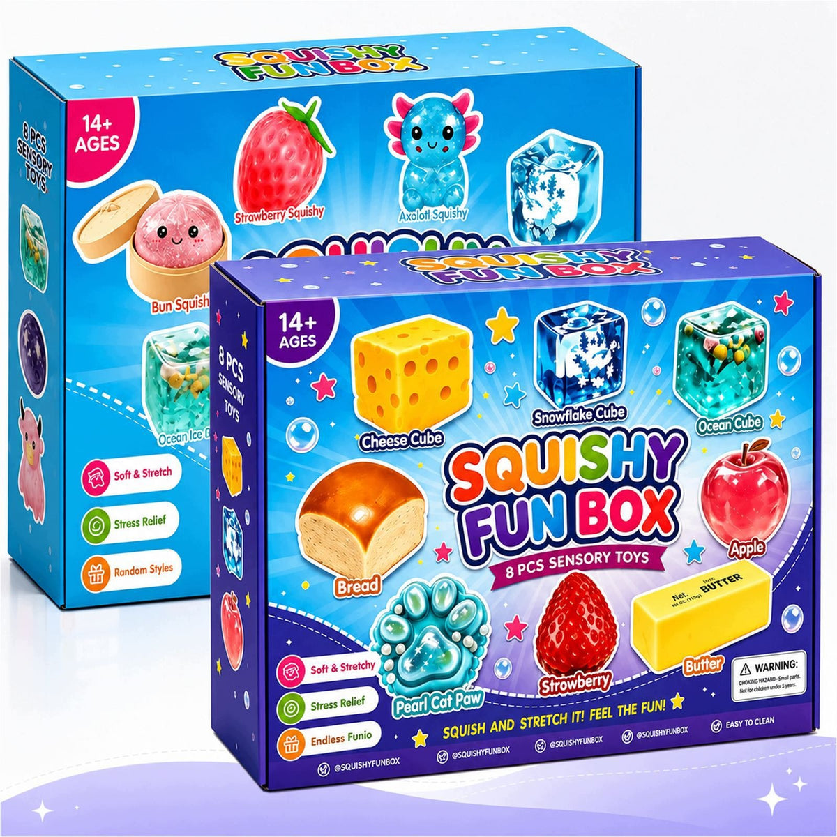 SET SQUISHY ANTI-STRESS MYSTERY BOX SURPRISE SQUISHIES 8PCS Manufacturer code 259497