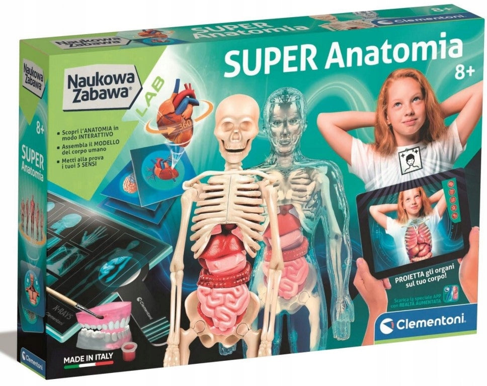 SET SUPER HUMAN ANATOMY LEARNING FUN FOR CHILDREN CLEMENTONI