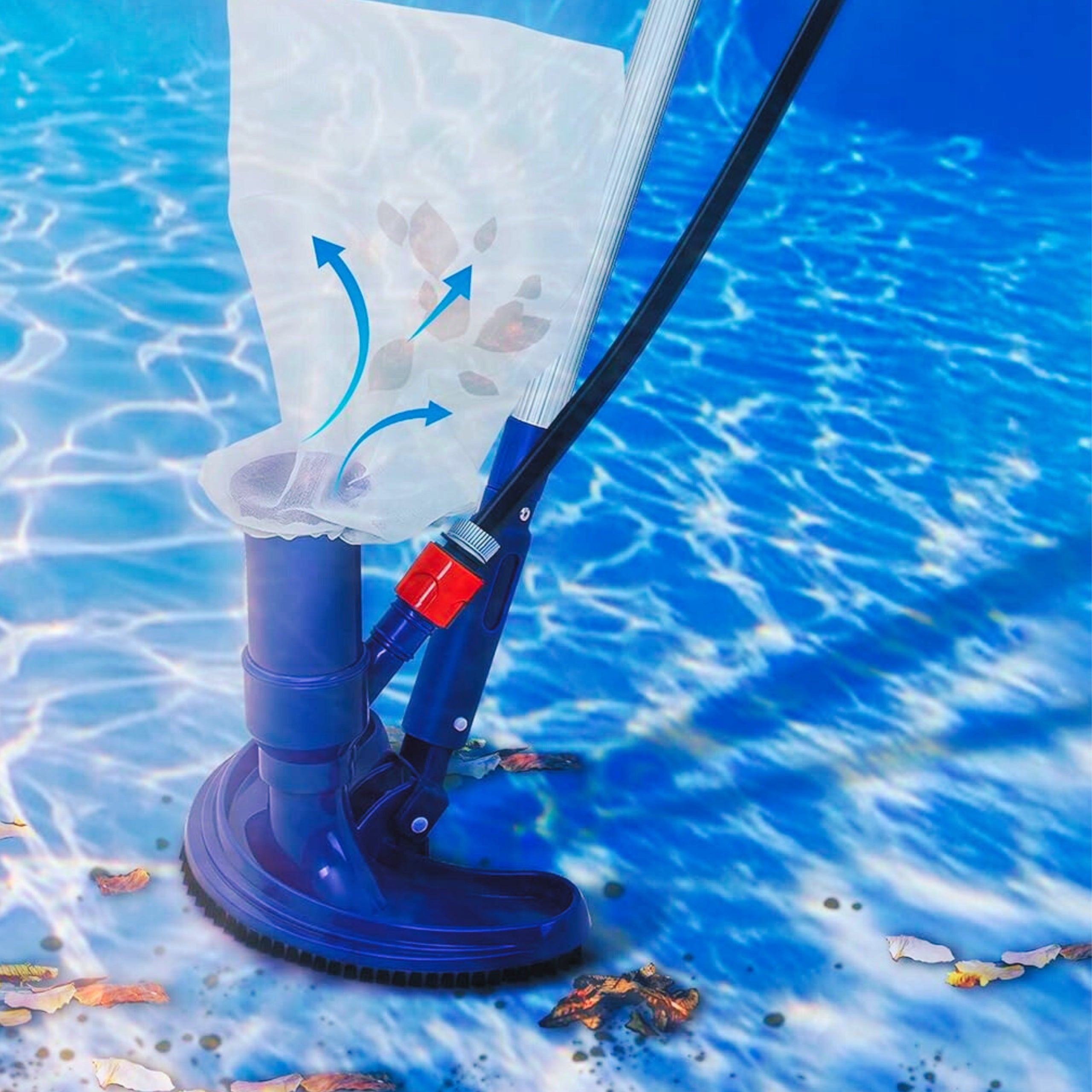 SET VACUUM CLEANER FOR CLEANING THE BOTTOM OF THE POOL MESH BESTWAY INTEX + STICK MESH Manufacturer code LEXFX1292