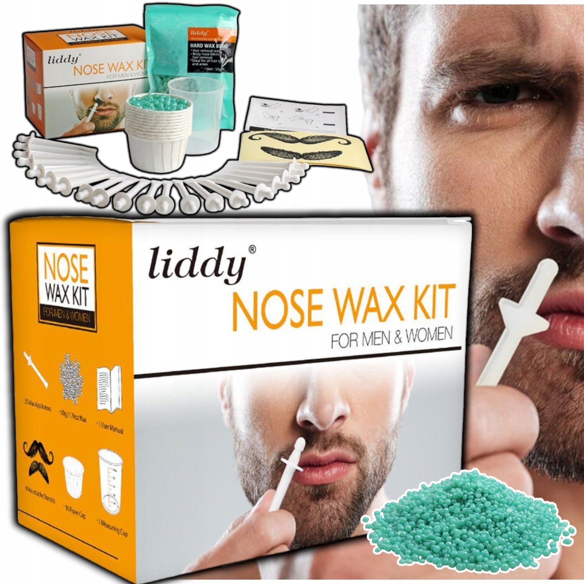 SET WAX FOR WAXING EAR NOSE HAIR REMOVAL MAN WOMAN STICKS