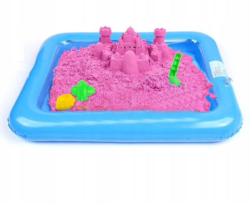 SET XL KINETIC SAND 4KG POOL + MOLDS + BOX Packaging status original