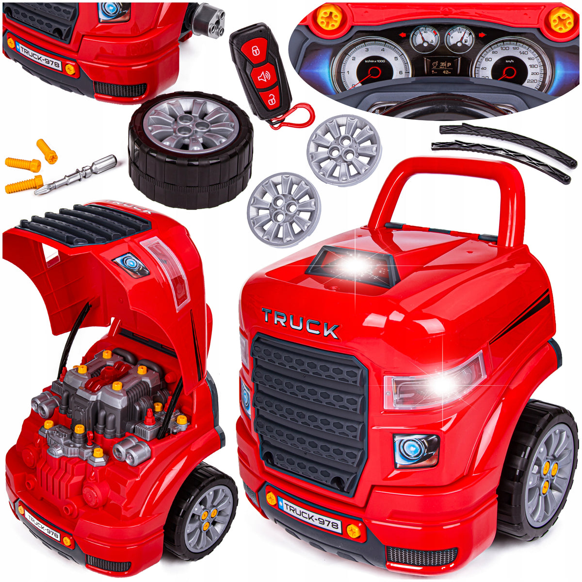 SET of Small DIY WORKSHOP MECHANIC CAR FOR UNSCREWING 61el