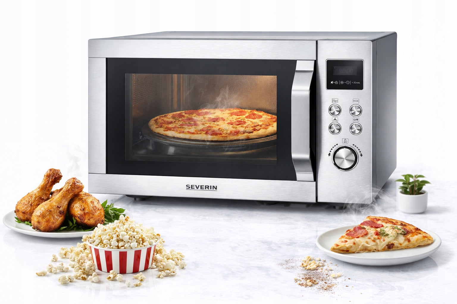 SEVERIN MW 7982 Crispy Wave Microwave 4in1 25 L 2150 W Grill+Convection