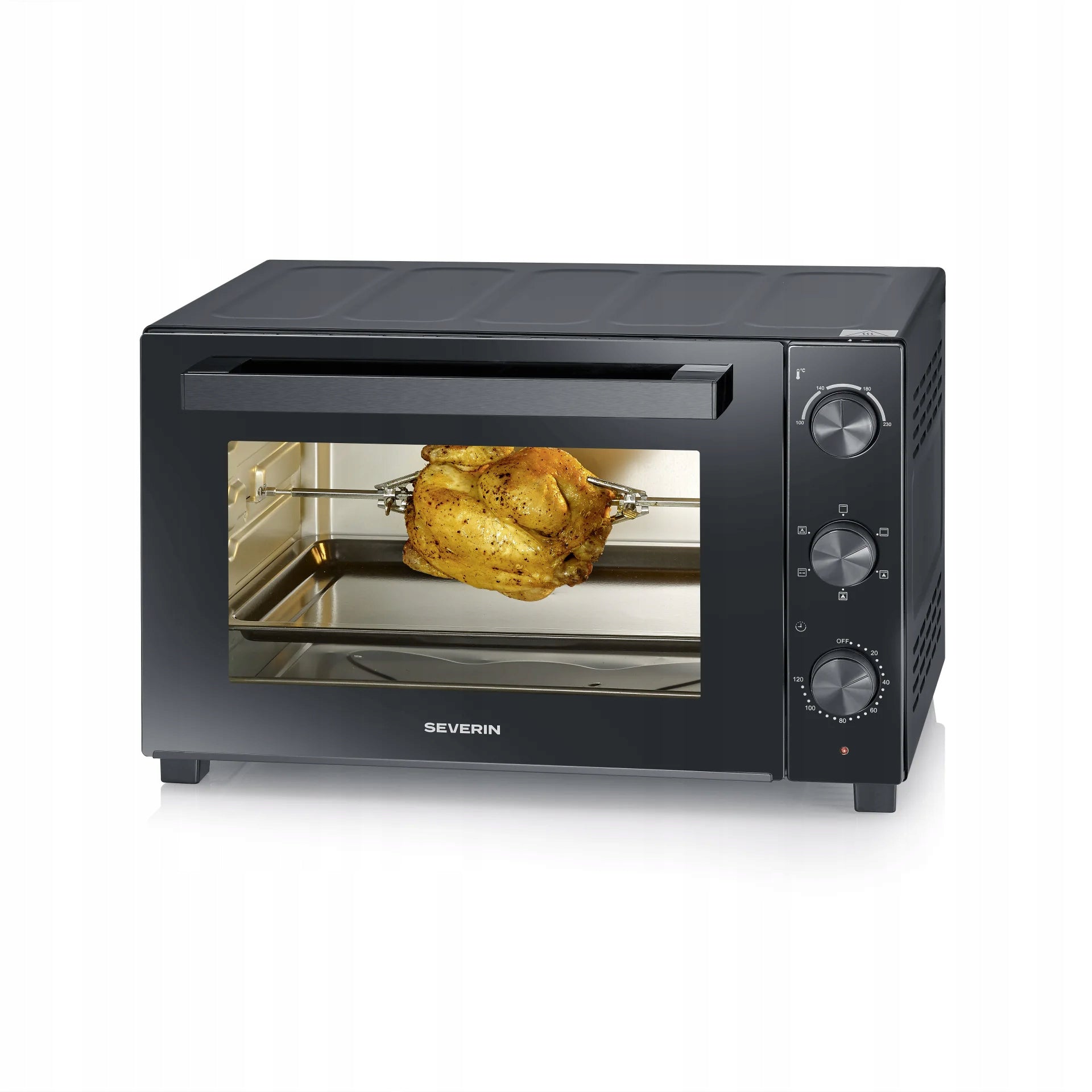 SEVERIN TO2076 Mini oven 46L 1800W thermocouple grill XXL black Manufacturer code TO2076