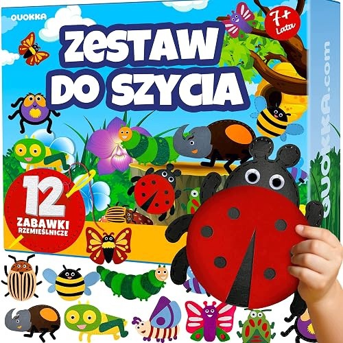 SEWING KIT FOR KIDS 7 8 YEARS FELT TOYS 12PCS DIY plastic Brand no brand