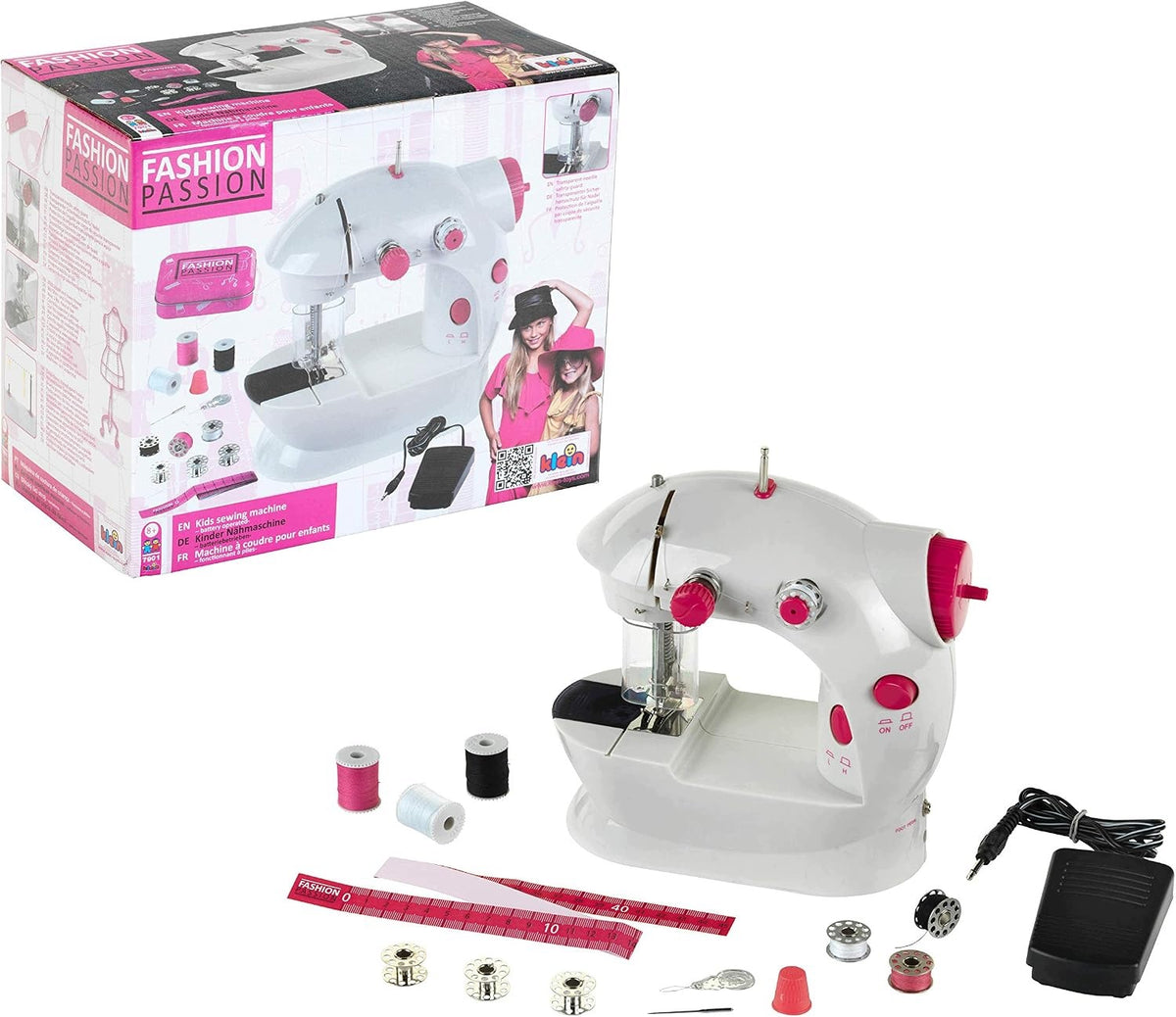 SEWING MACHINE FOR CHILDREN FOOT PEDAL 2 SPEED LEVELS ACCESSORIES Packaging status original