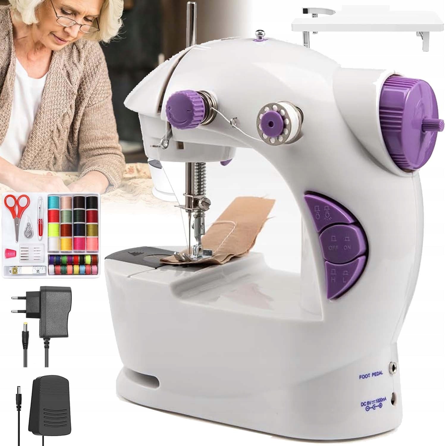 SEWING MACHINE FOR CHILDREN HOME MECHANICAL STRAIGHT 12 STITCHES+ACCESSORIES