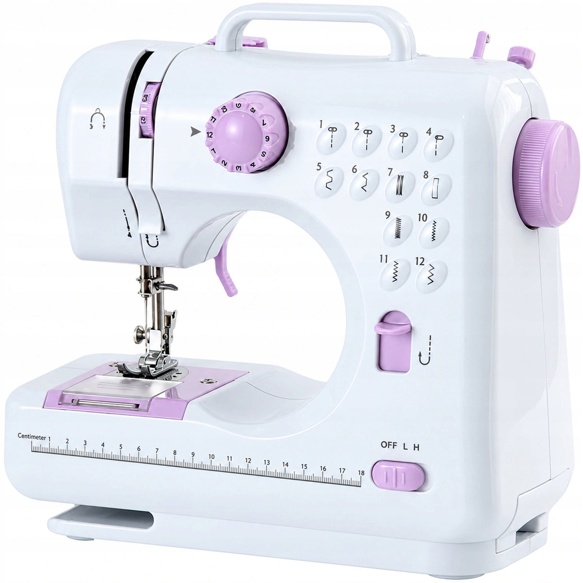 SEWING MACHINE FOR HOME USE 12 STITCH PEDAL POWER SUPPLY LIGHTING Packaging status original