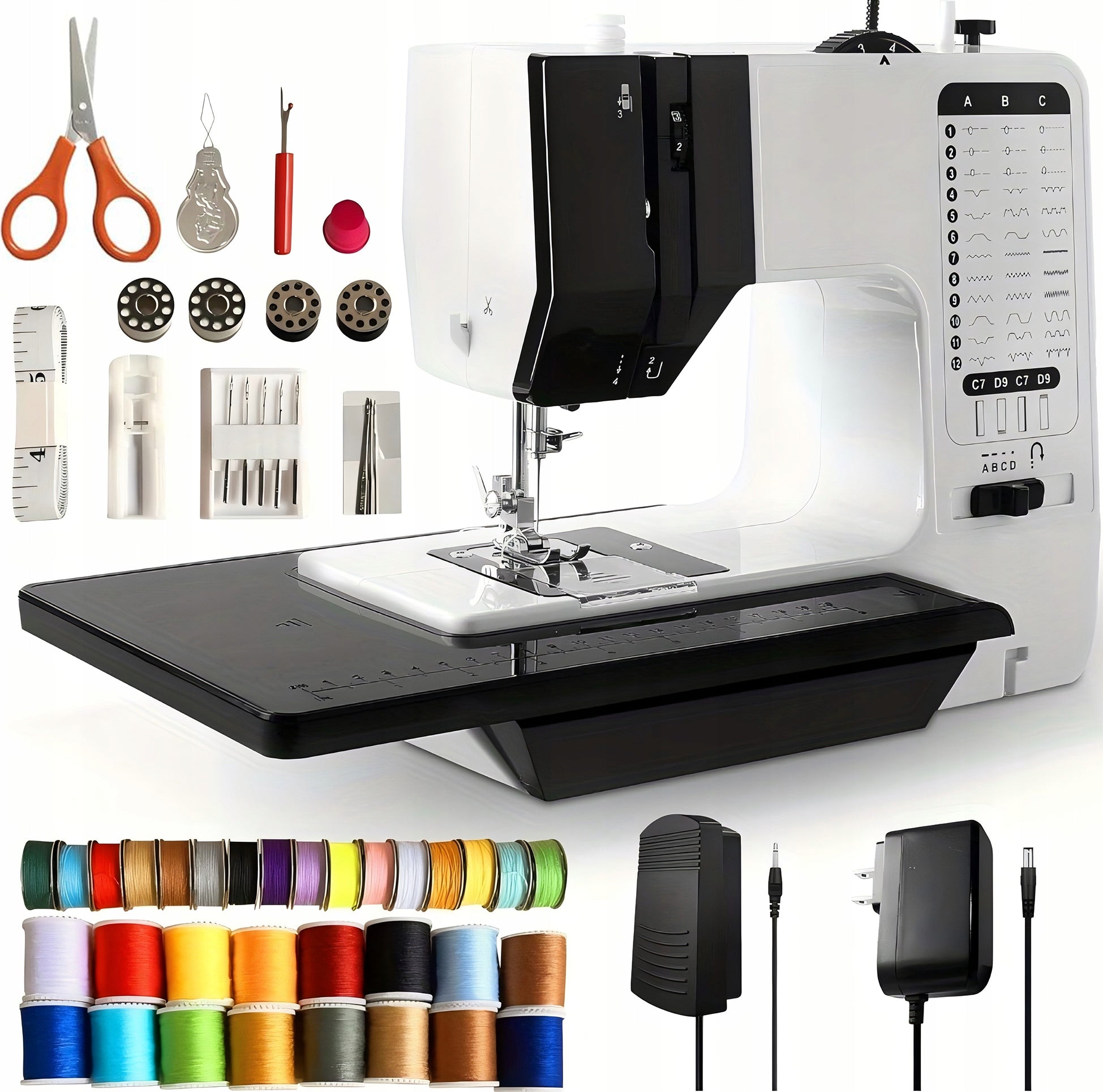 SEWING MACHINE HOME MECHANICAL SOLID 38 PROGRAMS 738-38 + FREEBIES