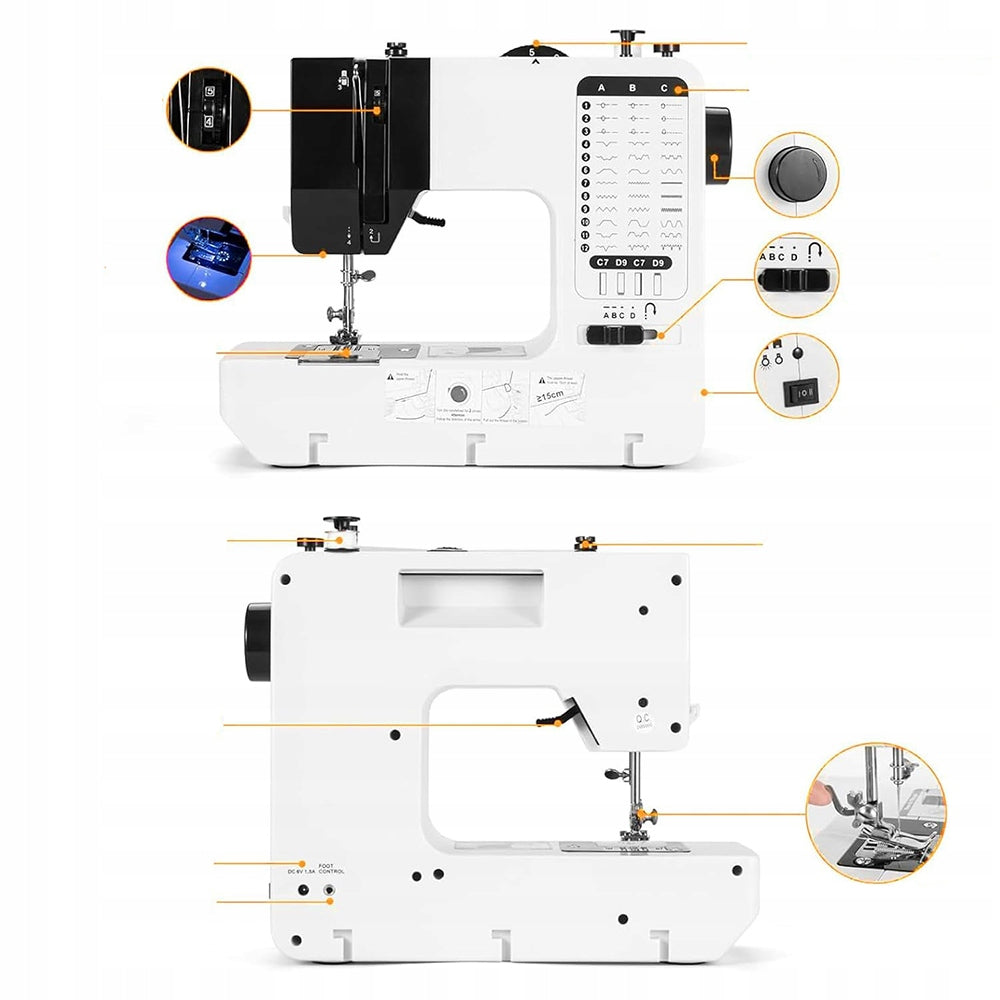 SEWING MACHINE HOME MECHANICAL SOLID 38 PROGRAMS + FREEBIES EAN (GTIN) 6905460450034
