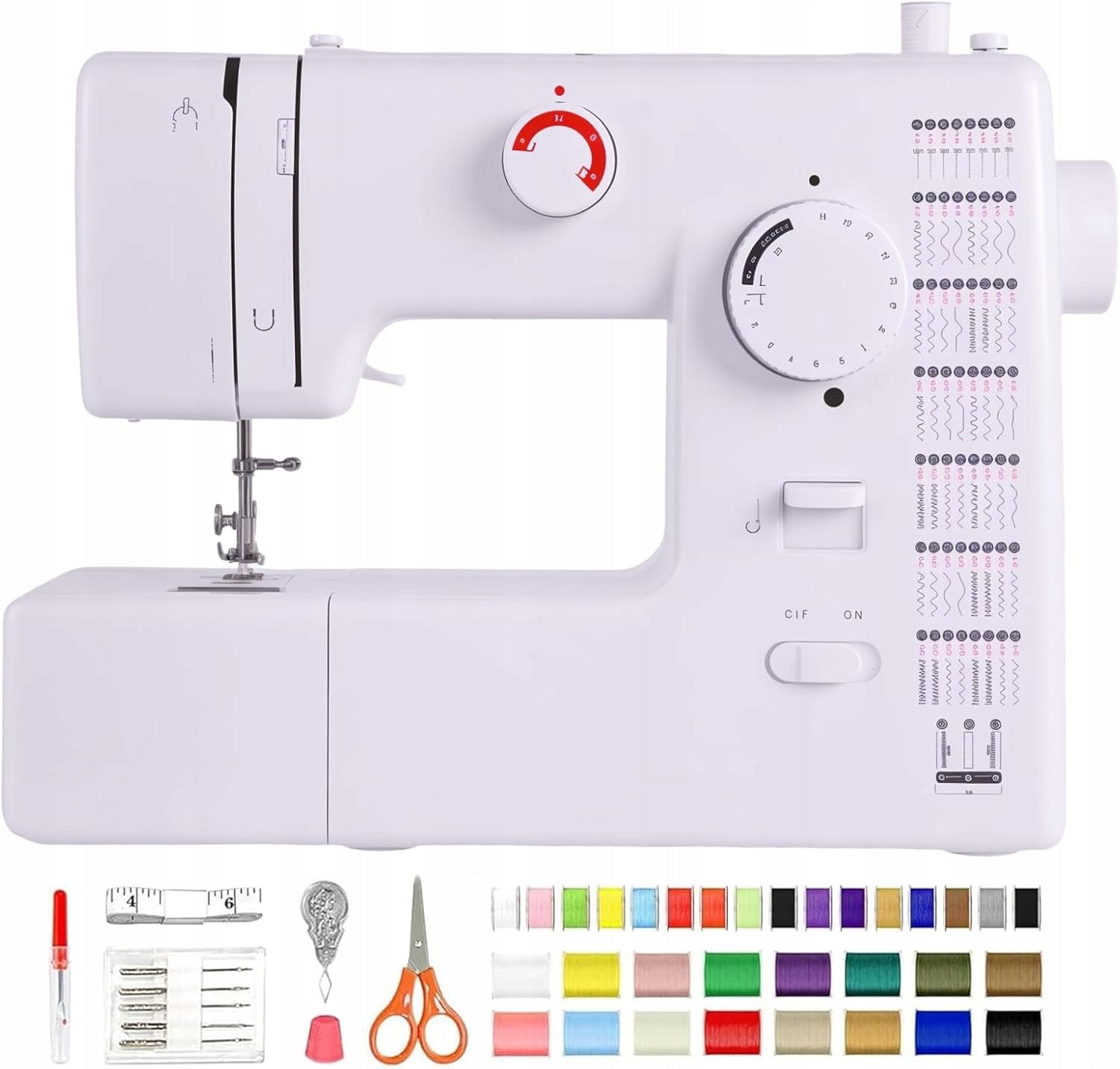 SEWING MACHINE HOME MECHANICAL SOLID 59 PROGRAMS FHSM-705+FREEBIES Packaging status original