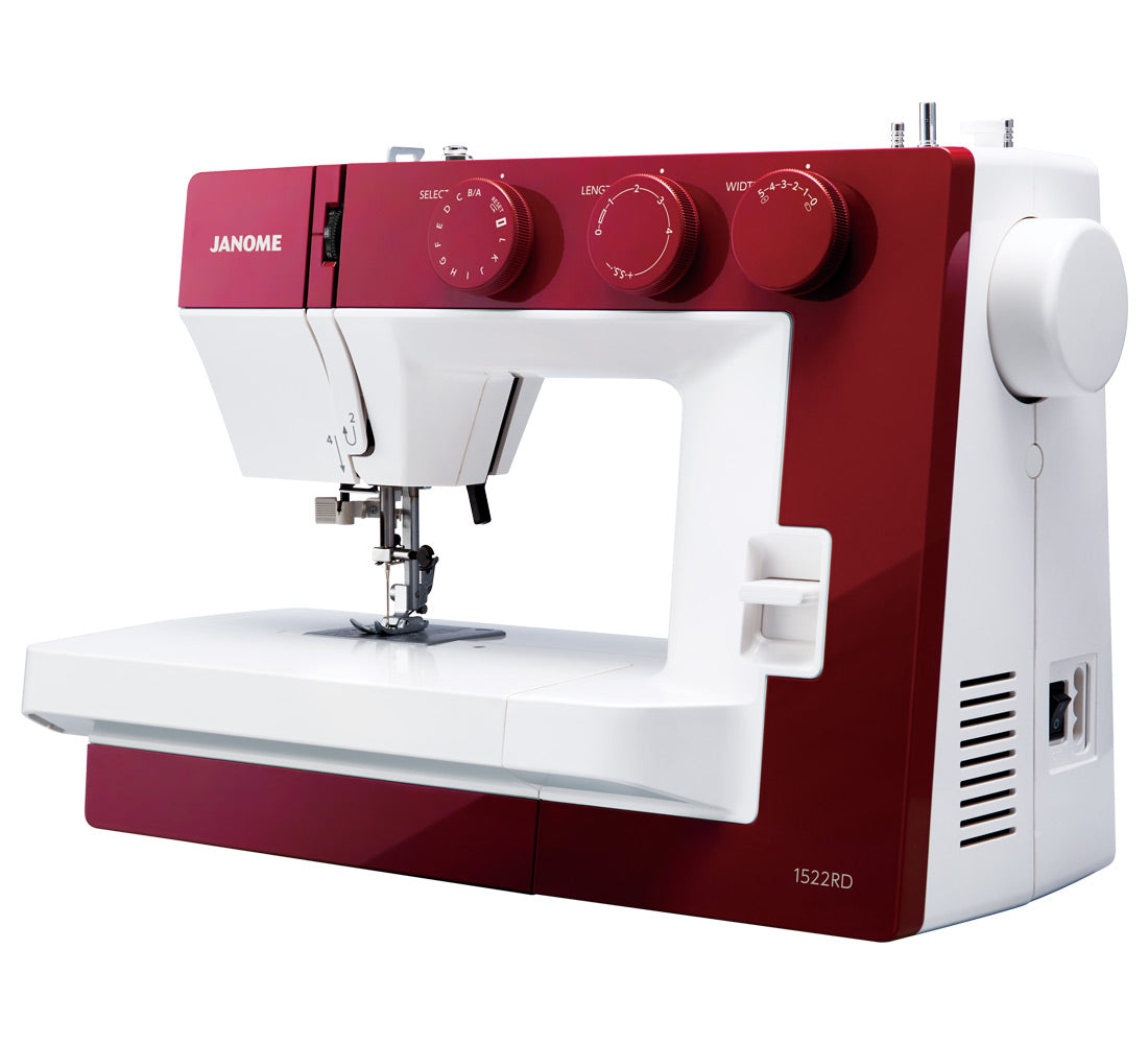 SEWING MACHINE JANOME 1522 RD 25 STITCHES WITH THREADER SET.EQUIPMENT Packaging status original