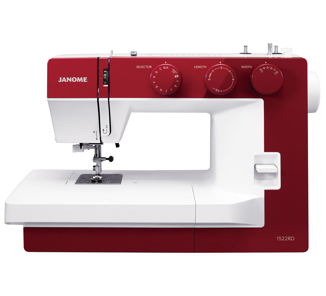 SEWING MACHINE JANOME 1522 RD 25 STITCHES WITH THREADER SET.EQUIPMENT