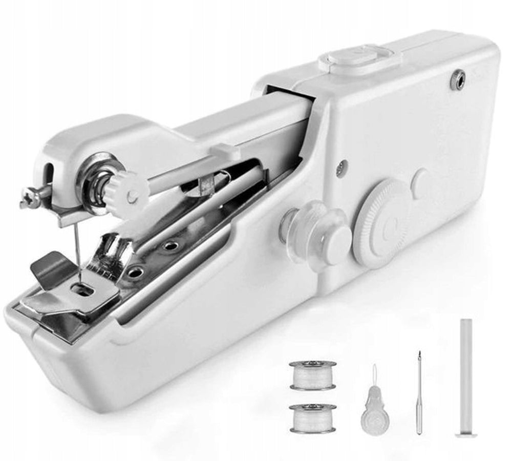 SEWING MACHINE MINI HANDHELD PORTABLE BATTERY TRAVEL THREAD NEEDLE EAN (GTIN) 5907056103103