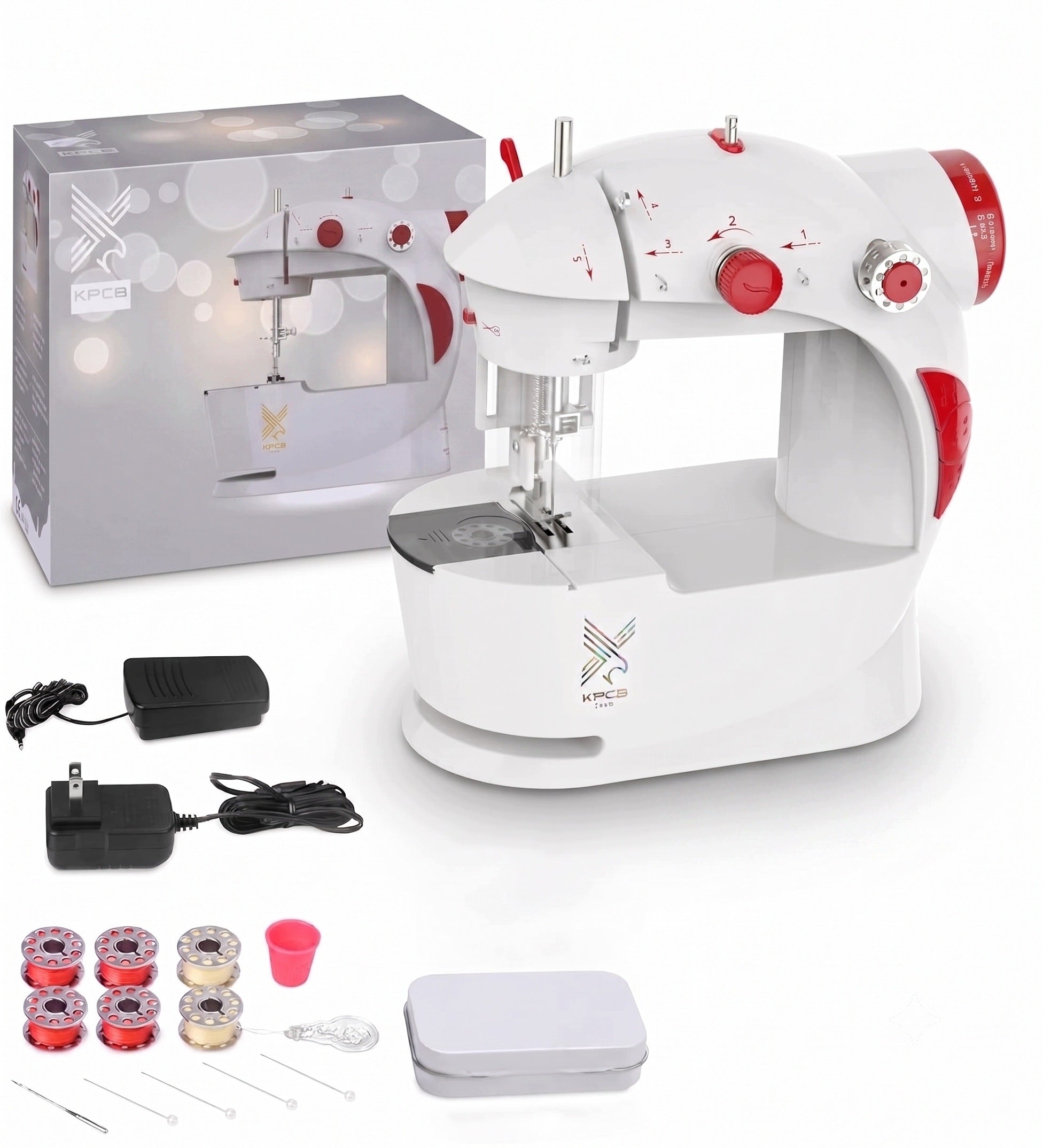 SEWING MACHINE MINI SMALL PEDAL Stitch PORTABLE Needle Guard