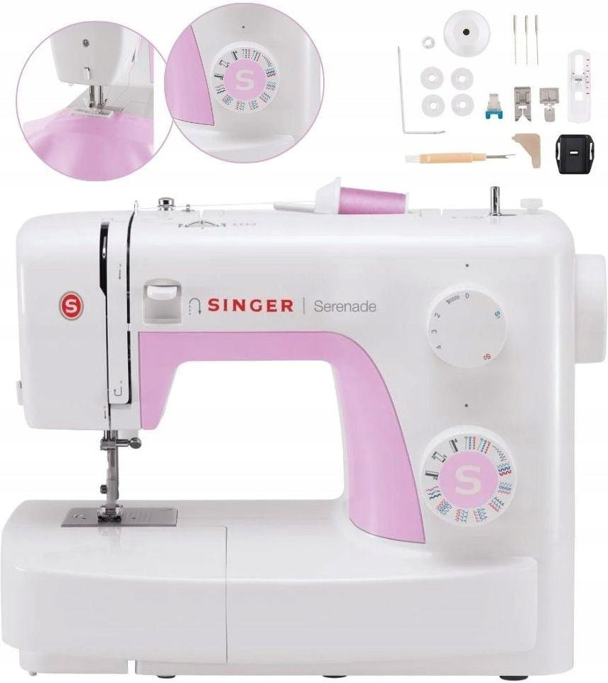 SEWING MACHINE SINGER SERENADE 323L 23 STITCHES FOR THICK FABRICS STRONG