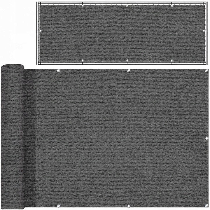 SHADING BALCONY COVER 95% FOR BALCONY TERRACE FENCE GARDEN MAT 6m GREY