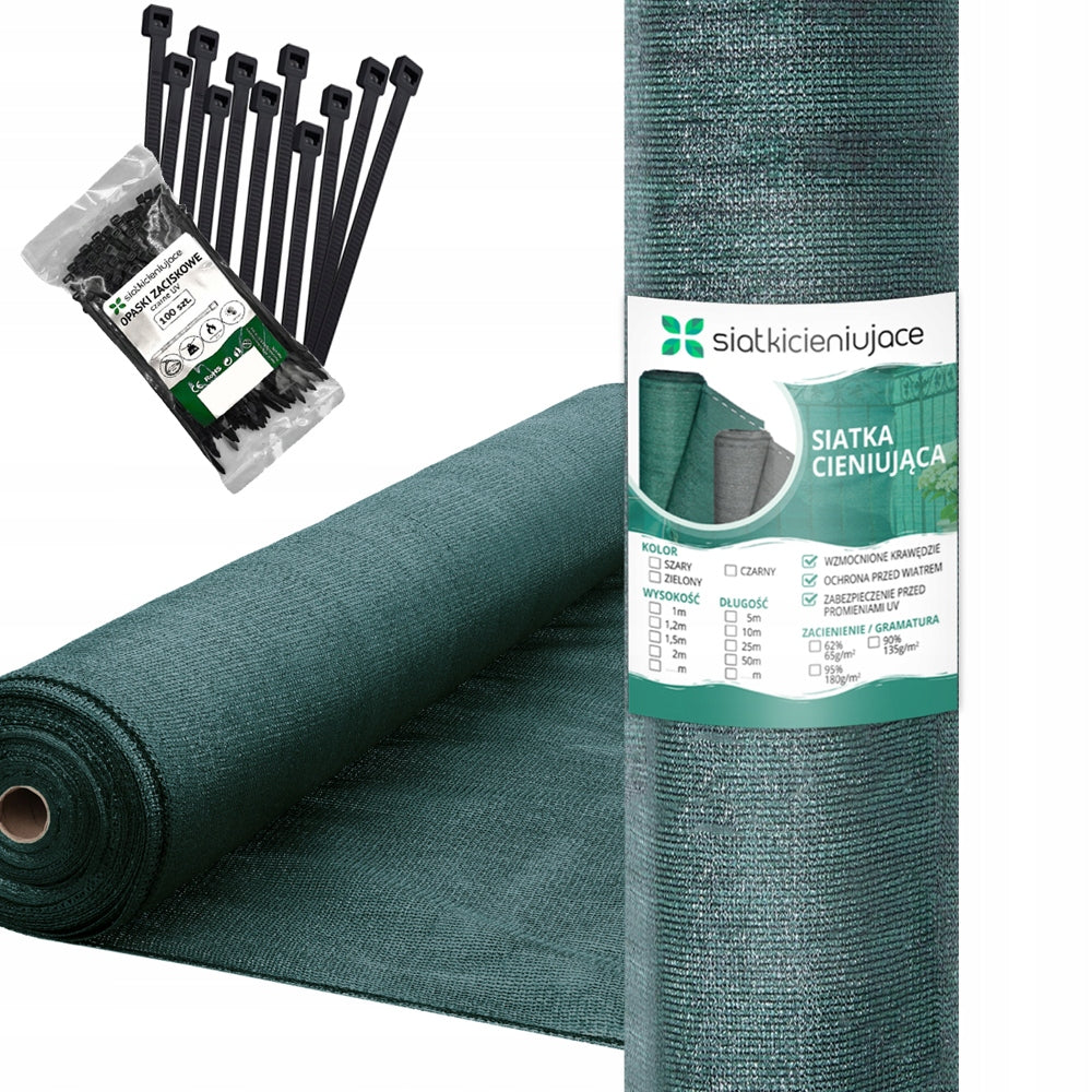 SHADING MESH 62% 1,5x10m FENCE MASKING COVER MAT UV FENCE Manufacturer code 62% 1,5x10