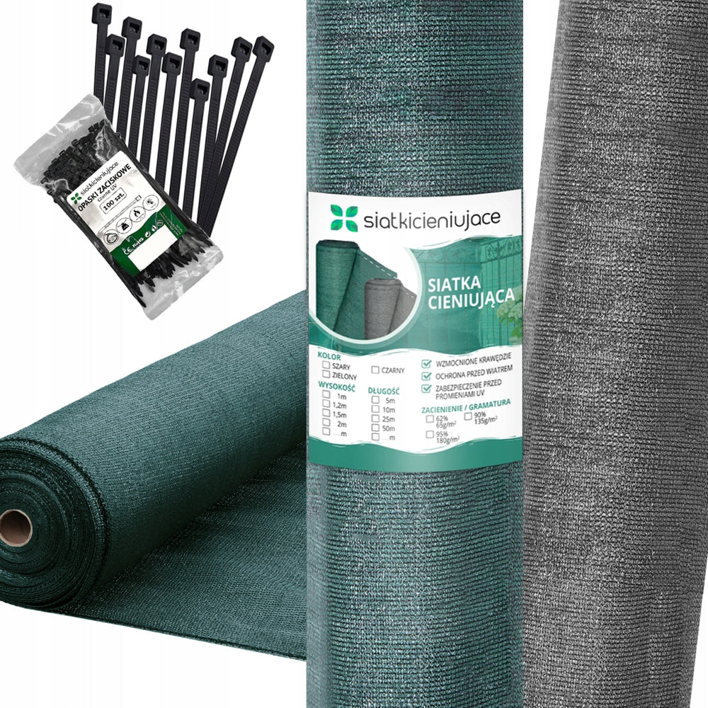 SHADING MESH 62% 1,5x10m FENCE MASKING COVER MAT UV FENCE