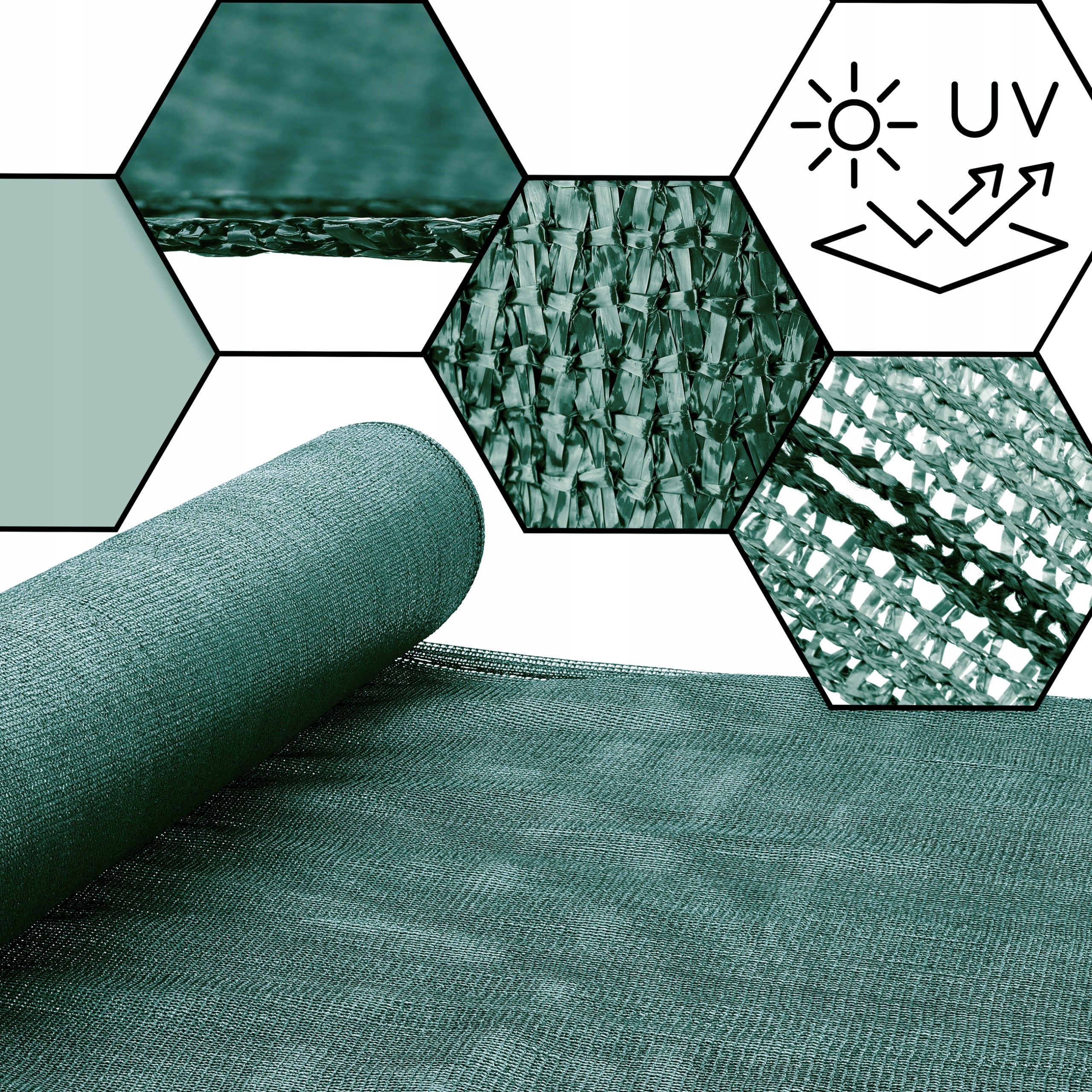 SHADING MESH GREEN UV masking 90% 1,5x25m Manufacturer Medas Professional