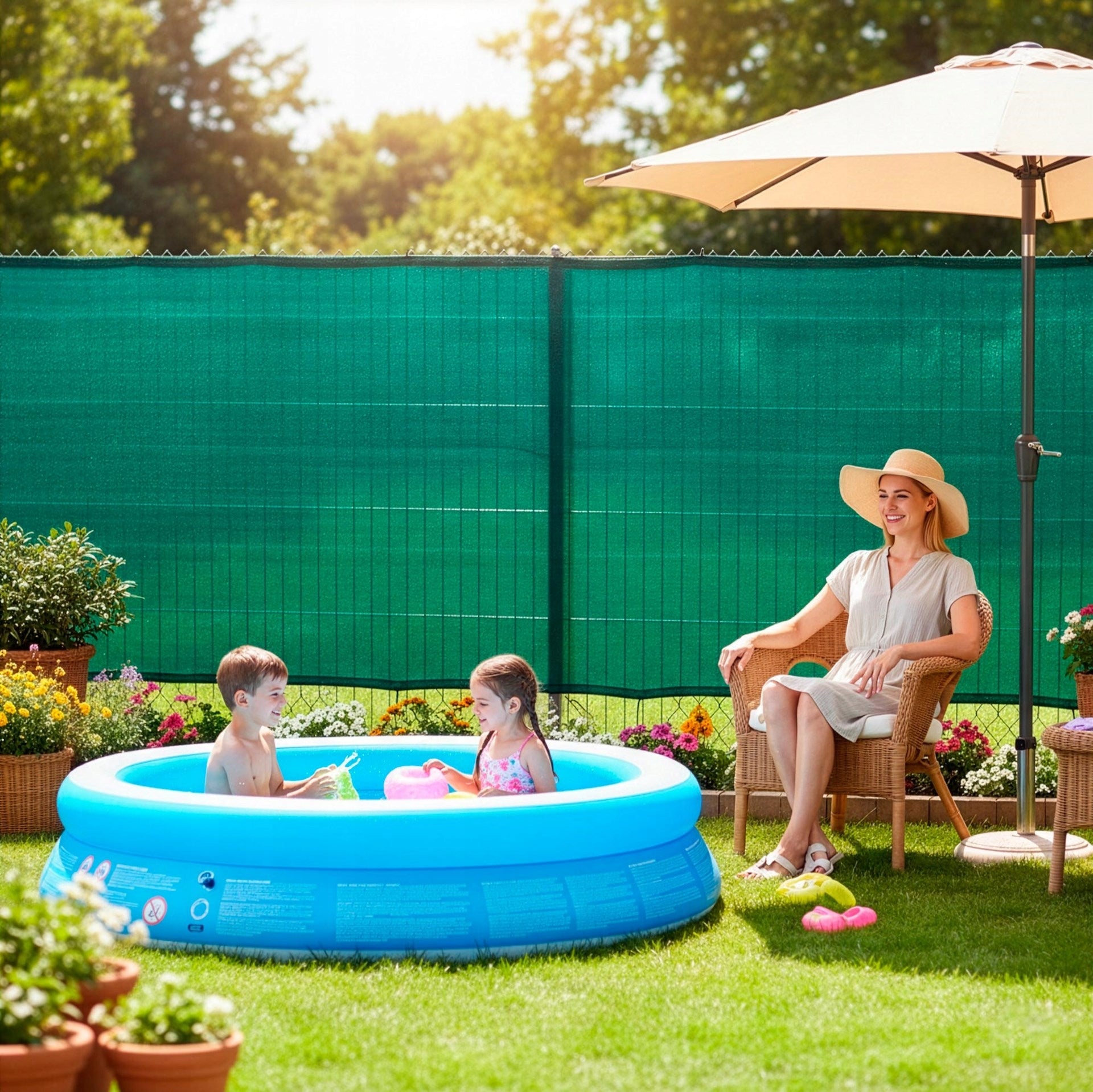 SHADING MESH MASKING 62% ON THE FENCE SHIELDING FENCE 1,5x50m + UV Kind mesh