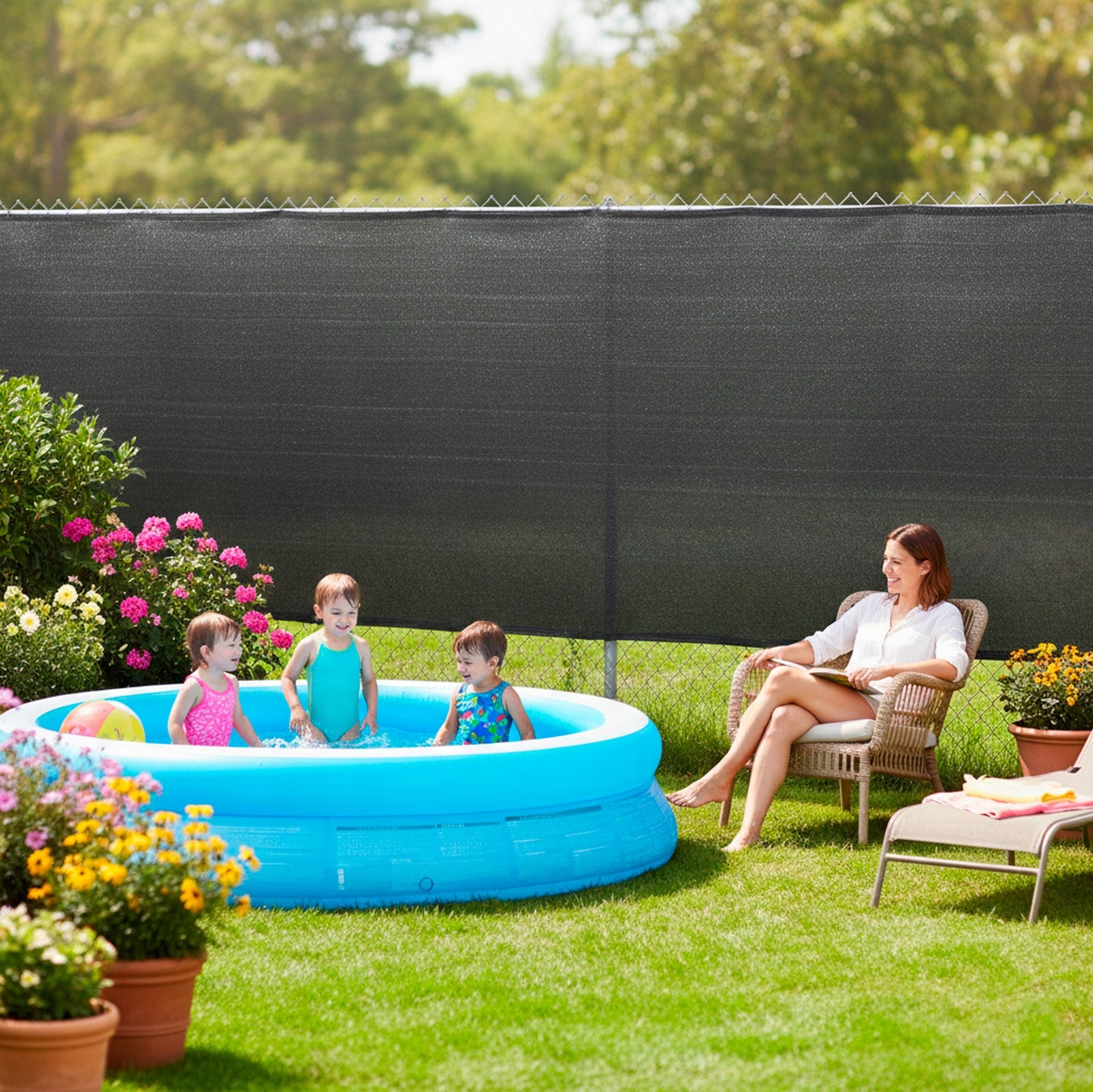 SHADING MESH MASKING COVER 1,5x10m FENCE COVER 90% + UV Kind mesh