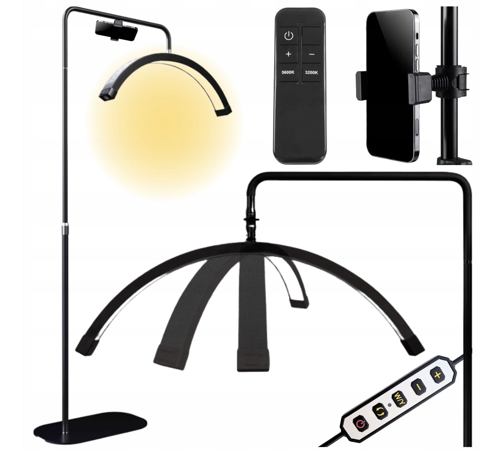 SHADOWLESS COSMETIC FLOOR LAMP FOR NAIL MAKEUP TATTOO EYELASHES Packaging status original
