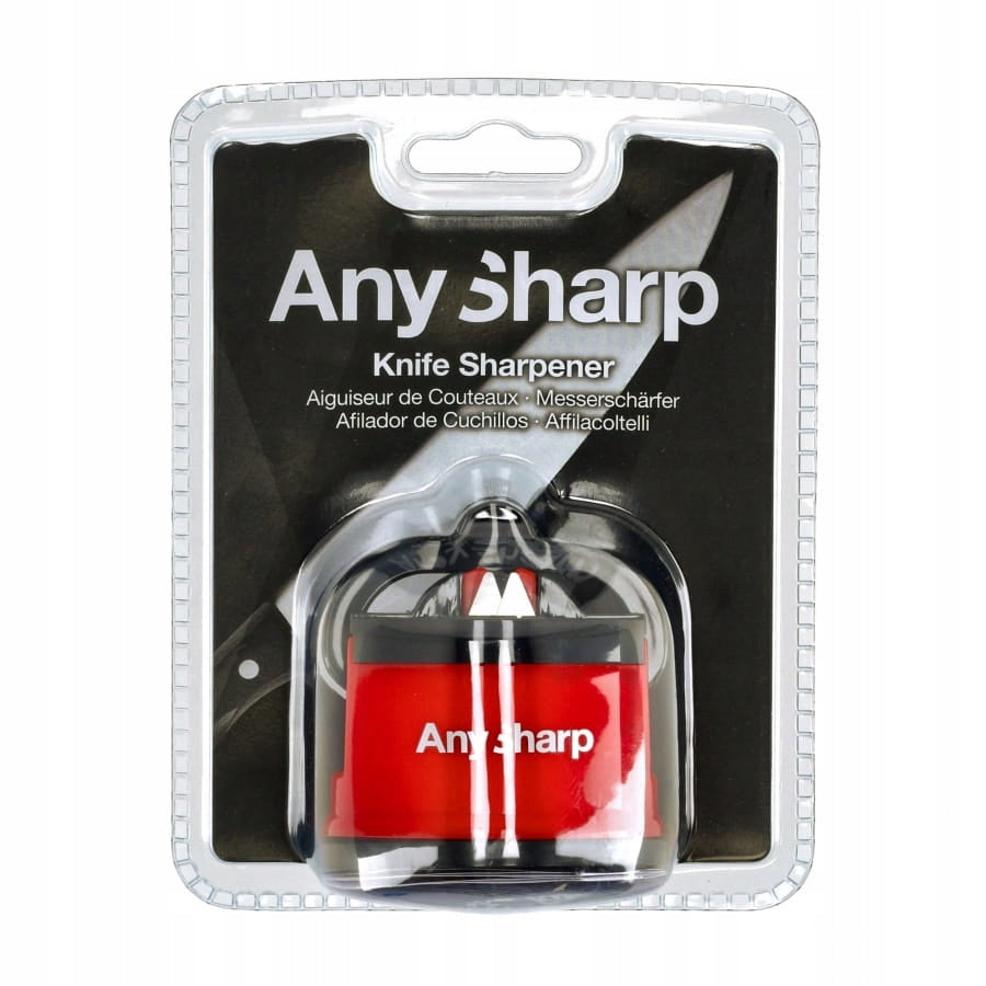 SHARPENER AnySharp classic red with suction cup for kitchen knives Manufacturer code ASKSEDR