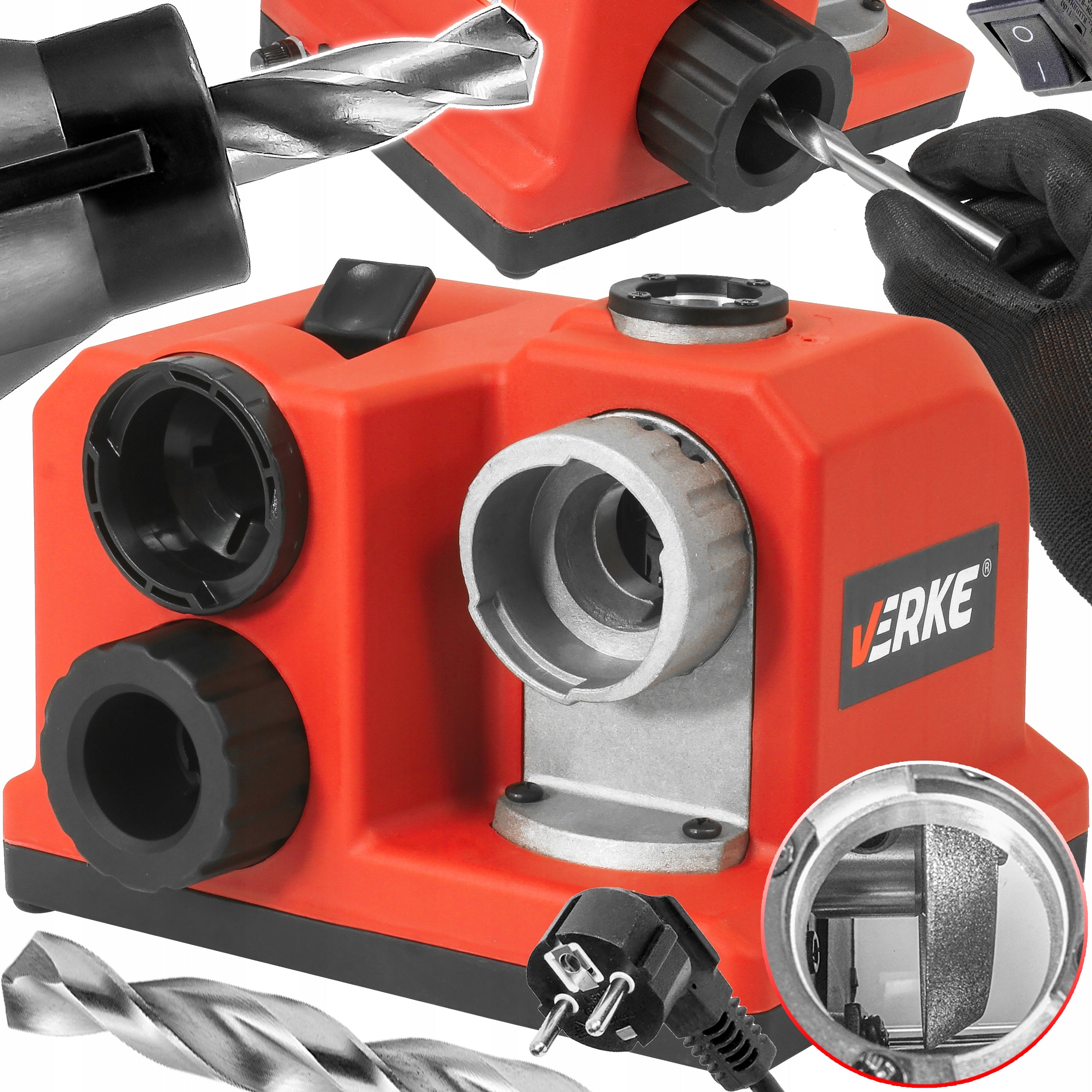 SHARPENER FOR SHARPENING DRILLS 3-13 MM ELECTRIC PROFESSIONAL STRONG 80W