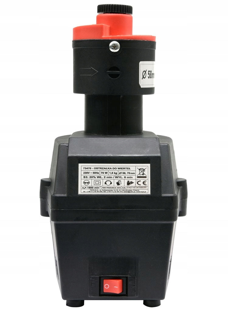 SHARPENER FOR SHARPENING DRILLS 3-16mm 70W ADAPTER +2x STONE Power 70 W