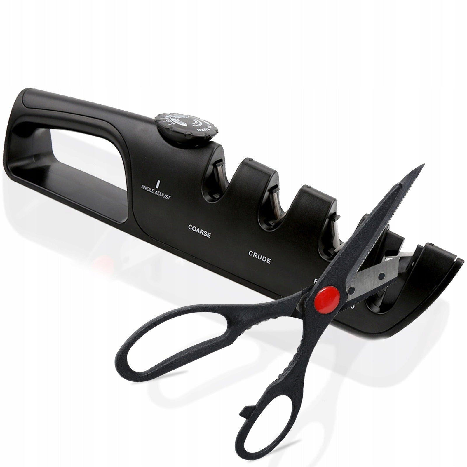 SHARPENER FOR SHARPENING KITCHEN KNIVES THREE-PHASE WHETSTONE + ADJUSTMENT Brand Pixel