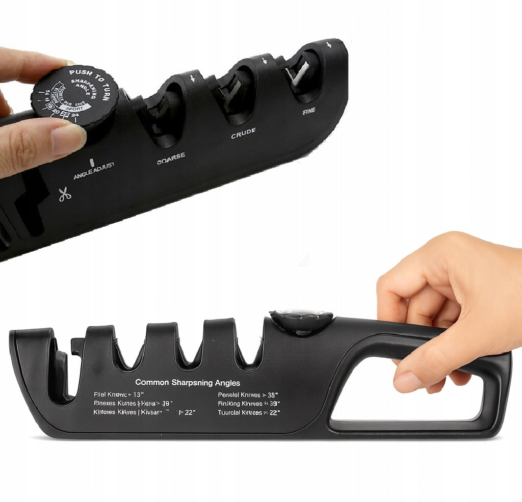 SHARPENER FOR SHARPENING KITCHEN KNIVES THREE-PHASE WHETSTONE + ADJUSTMENT Manufacturer code 006804