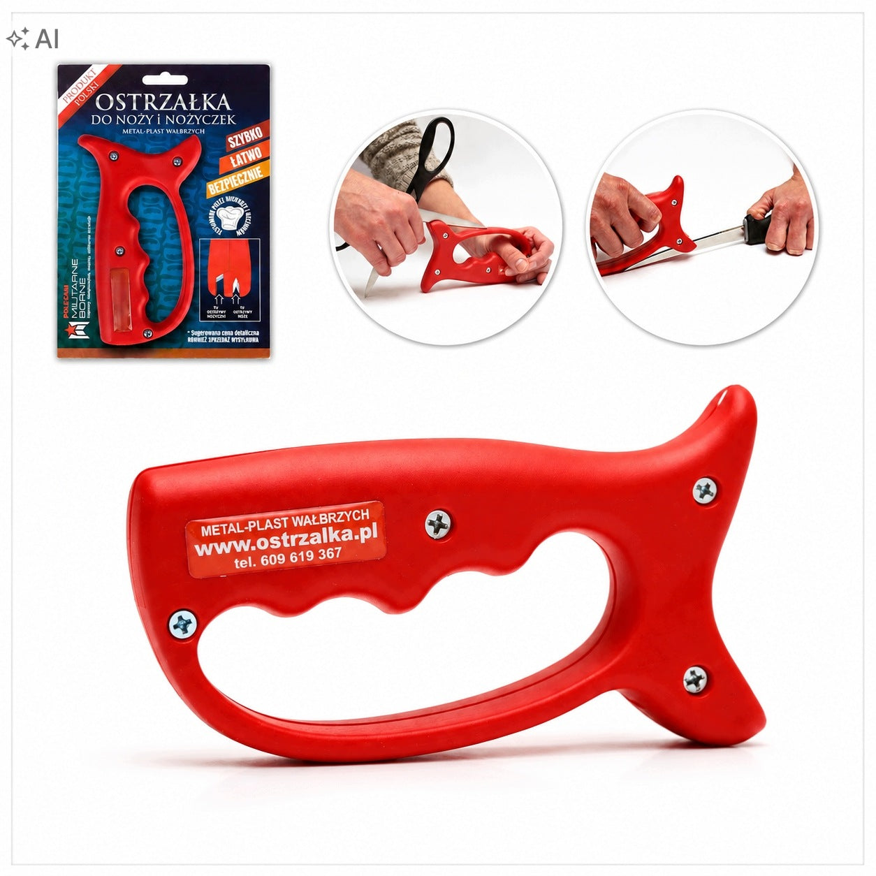 SHARPENER FOR SHARPENING KNIVES AND KITCHEN SCISSORS AT HOME KITCHEN SHARP