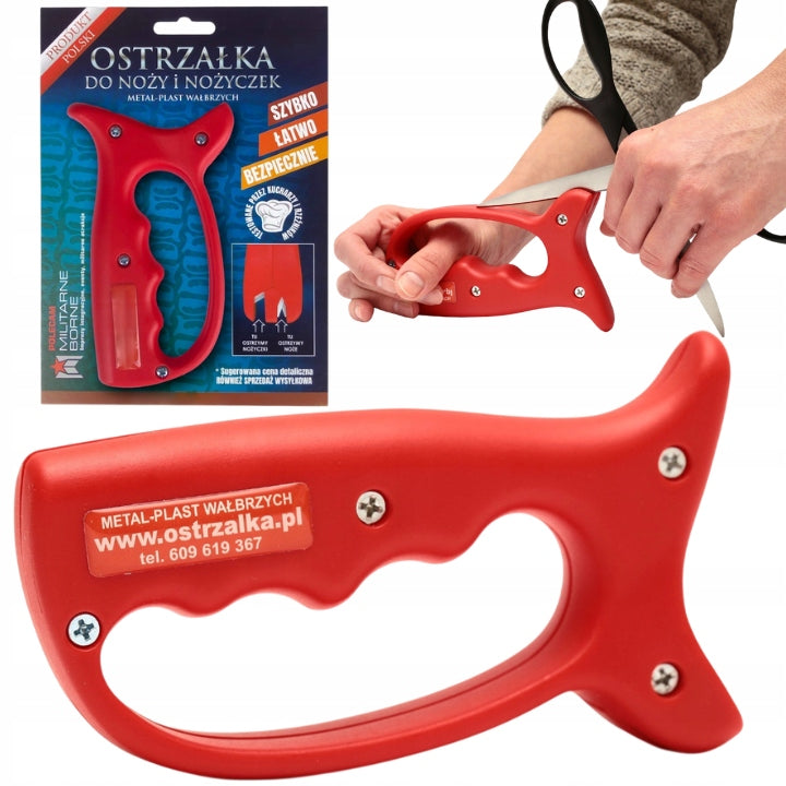 SHARPENER TOOL FOR SHARPENING KITCHEN KNIVES AND SCISSORS AT HOME KITCHEN
