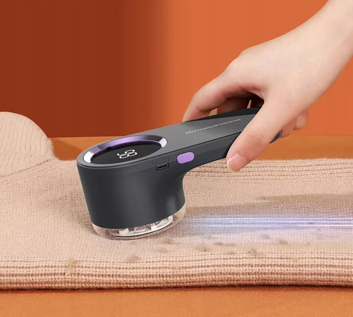 SHAVER ELECTRIC RAZOR FOR SHAVING CLOTHES FABRICS 6 BLADES ON USB-C Packaging status original
