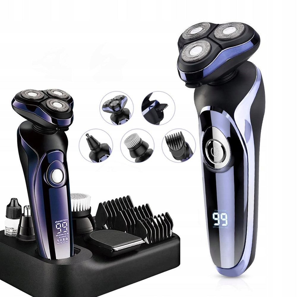 SHAVER MEN'S BEARD SHAVING MACHINE HEAD ELECTRIC TRIMMER 5 IN 1