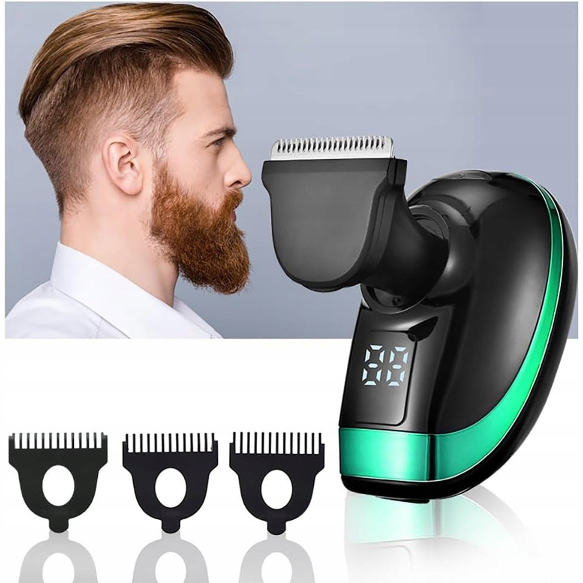 SHAVER MEN'S ELECTRIC BEARD HEAD SHAVER TRIMMER 5IN1 4D Type head
