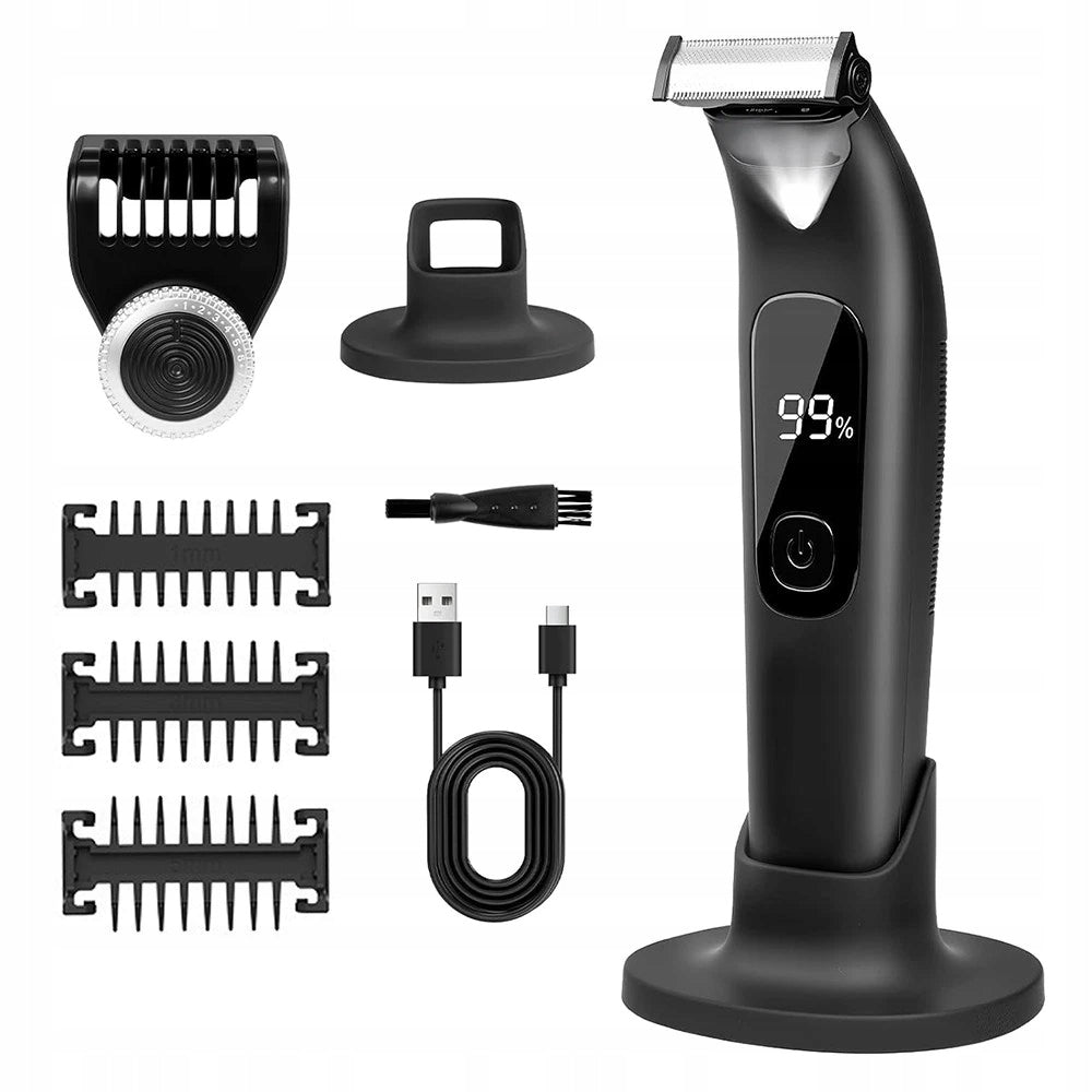 SHAVER MEN'S ELECTRIC BEARD RAZOR FACIAL HAIR BODY WITH LED
