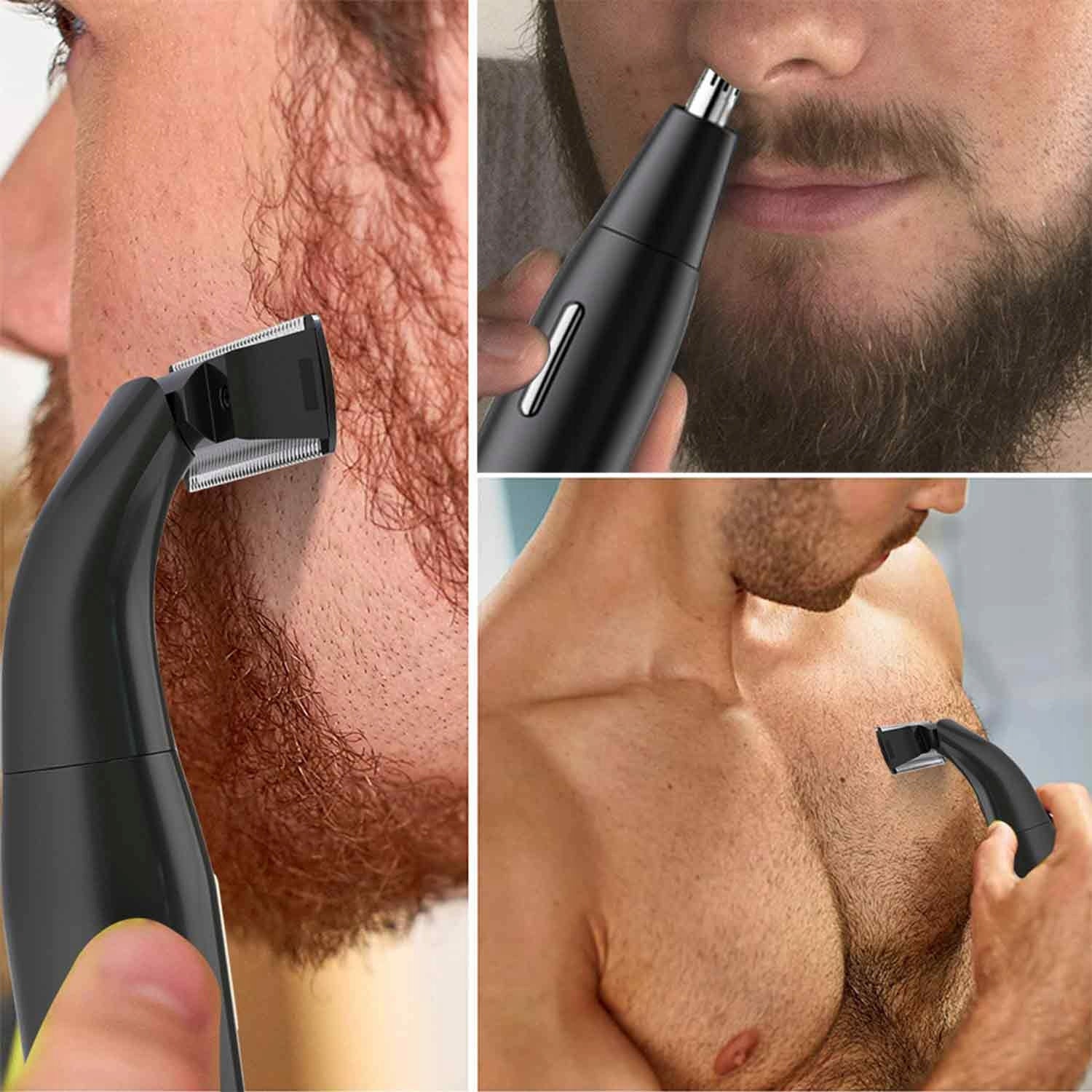 SHAVER MEN'S HAIR BEARD CLIPPER TRIMMER 6IN1 WIRELESS Packaging status original