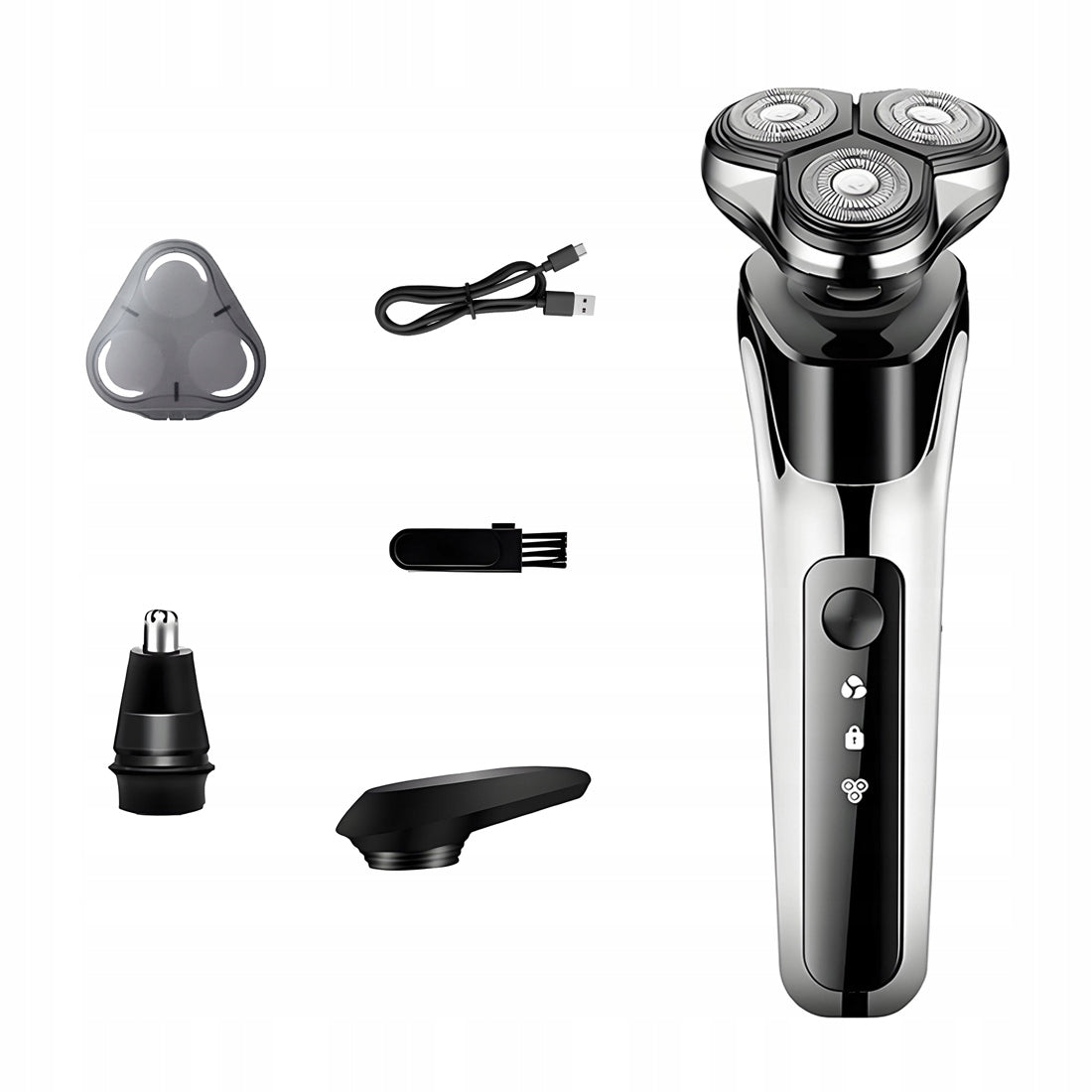 SHAVER MEN'S RAZOR TRIMMER 3W BEARD HAIR WIRELESS SHAVING
