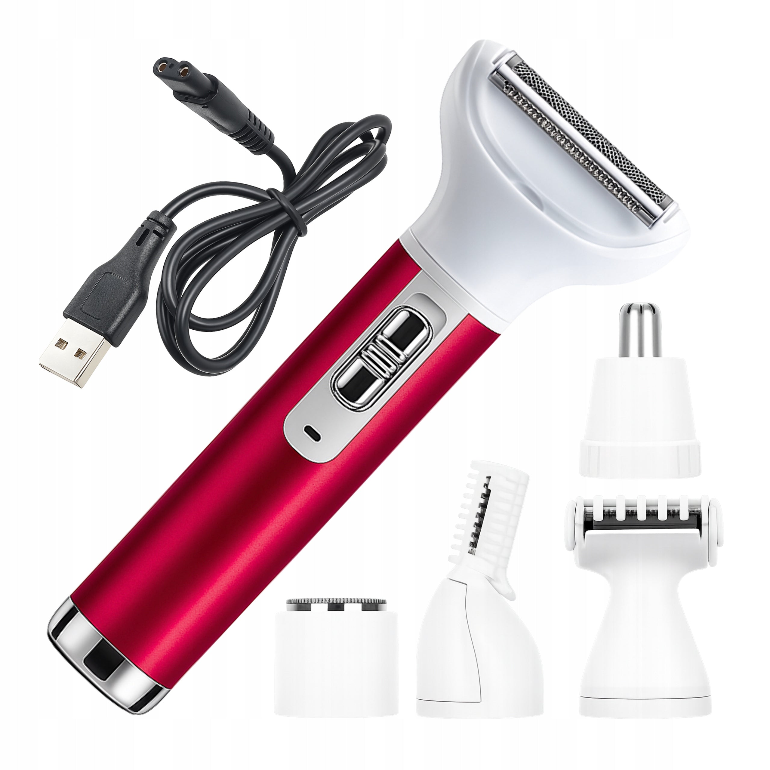 SHAVER TRIMMER WOMEN'S BIKINI AND HAIR REMOVAL 5 TIPS FOR FACE AND BODY