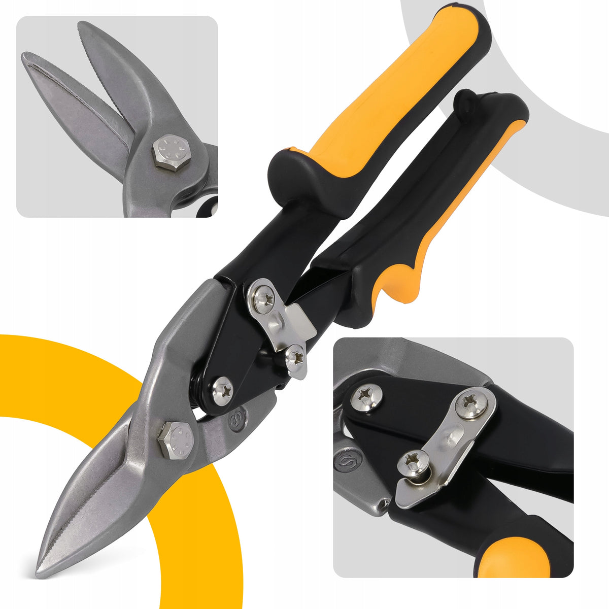 SHEARS FOR METAL Wire Cutting SHEET HANDHELD STRAIGHT Pliers CLAMPS Cutter E9 EAN (GTIN) 5905261583475