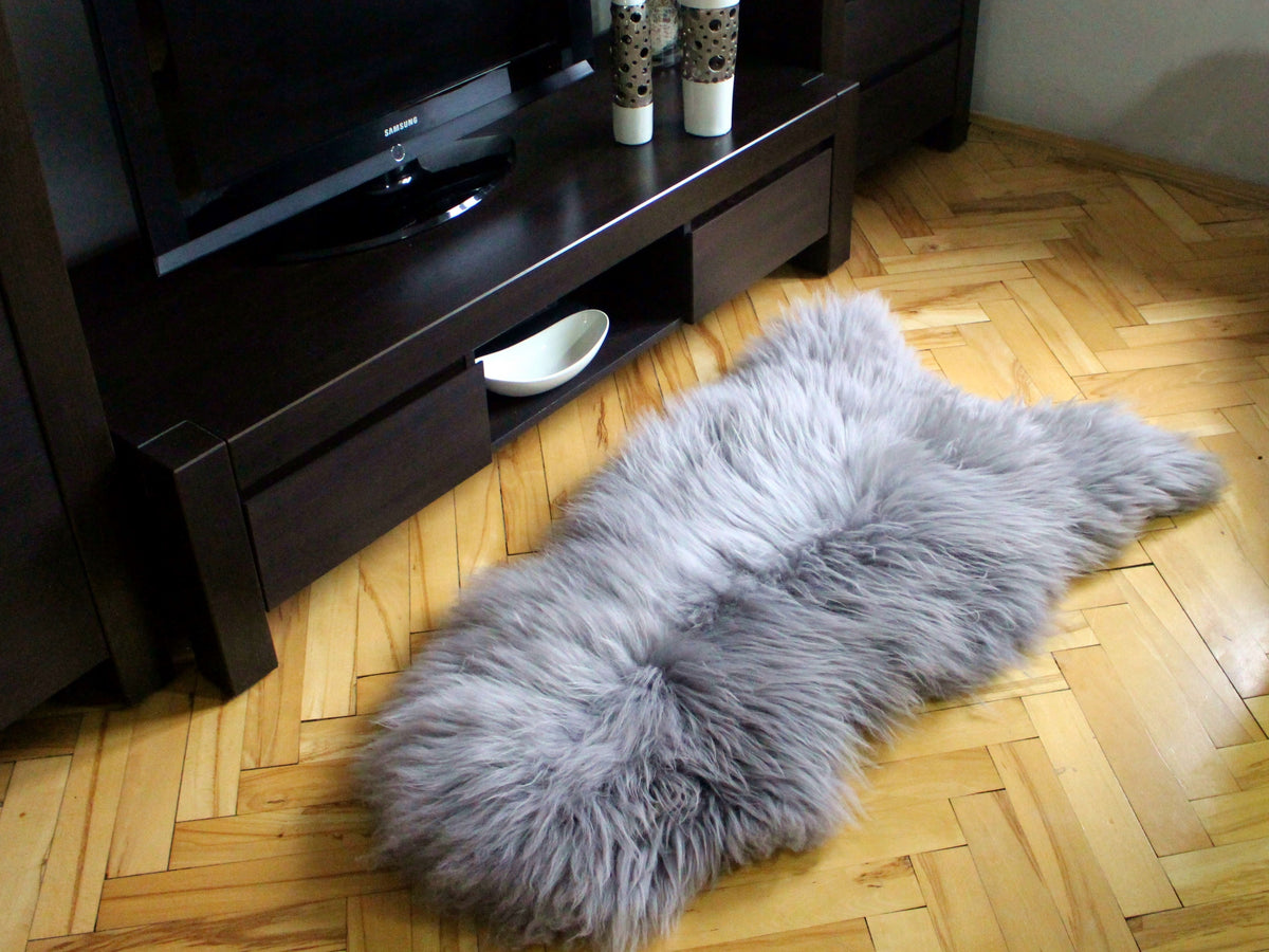 SHEEPSKIN GREY 120-130 cm LARGE XXL Brand no brand