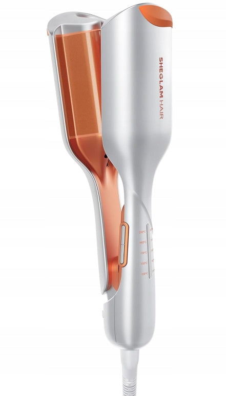 SHEGLAM 2in1 crimper for beach waves with timer and ionization