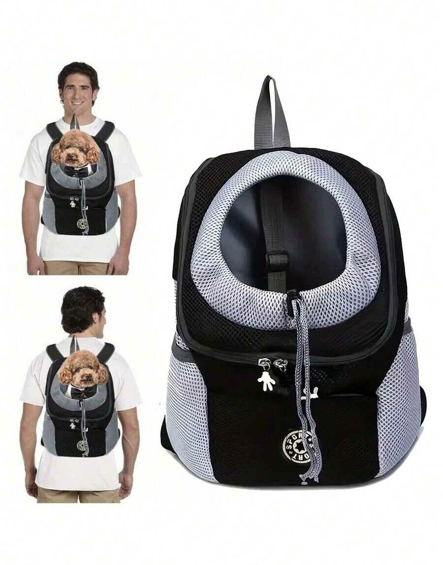 SHEIN BLACK DOG CARRIER BACKPACK S07__L